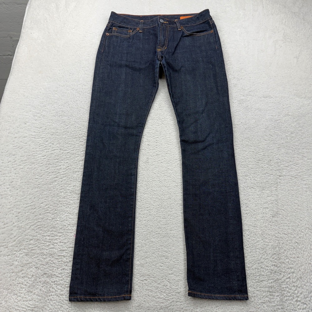 Jean Shop Womens Skinny Fit Jeans Dark Wash Indigo Made in USA Size 10/30